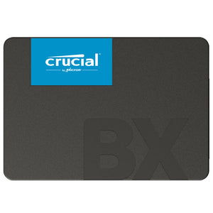 Crucial BX500 500GB SATA SSD | SATA 6Gb/s · 2.5-inch (7mm) | Up to 550MB/s read | Micron 3D NAND · 120TBW | 3-year limited warranty