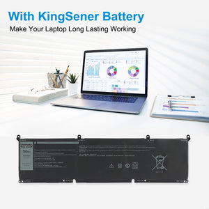 Dell G15 Gaming Laptop Replacement Battery | 8FCTC · DVG8M · P8P1P | 11.4 V · 56 Wh · 3-Cell Li-ion | Fits G15 5510 · 5511 · 5515 · 5520 · 5521 · 5525 | Black