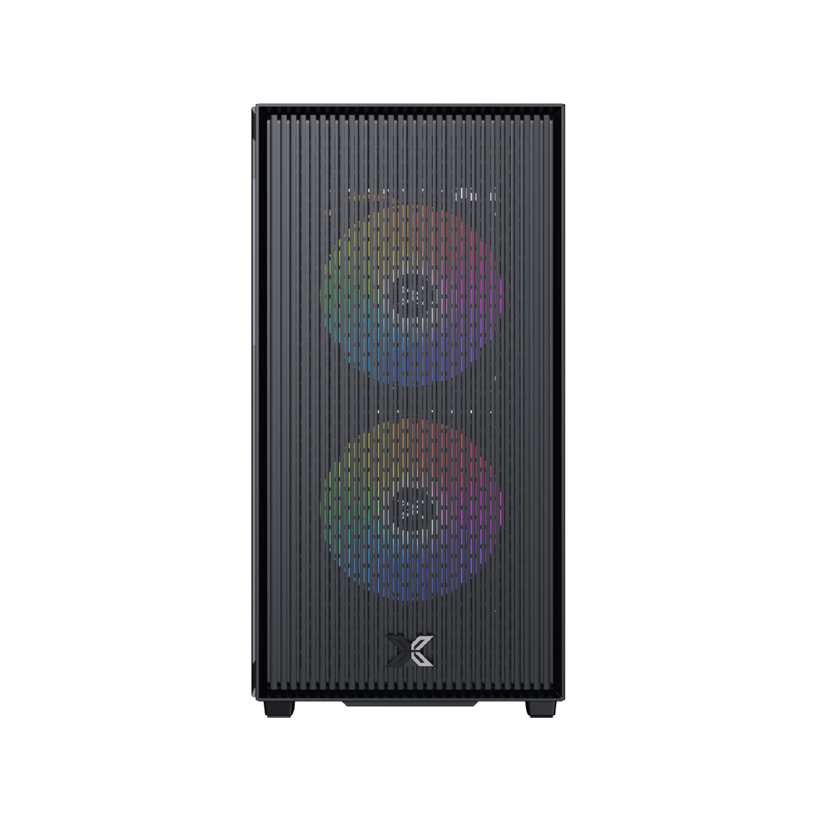 Xigmatek Amun ARGB Micro-ATX Gaming Case + X-Power 650W PSU | 3× Z20A ARGB PWM Fans | Tempered Glass Side Panel | 295mm GPU · 165mm CPU Cooler | USB 3.0 · 2× USB 2.0 | Black