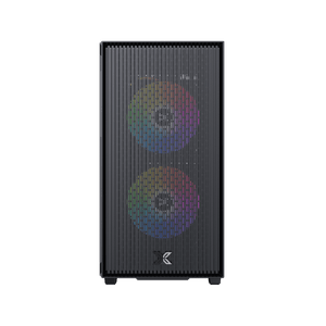 Xigmatek Amun ARGB Micro-ATX Gaming Case + X-Power 650W PSU | 3× Z20A ARGB PWM Fans | Tempered Glass Side Panel | 295mm GPU · 165mm CPU Cooler | USB 3.0 · 2× USB 2.0 | Black