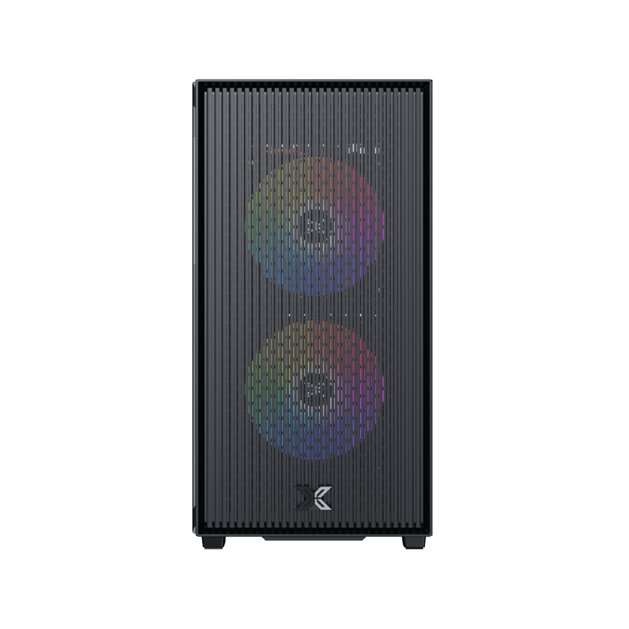 Xigmatek Amun ARGB Micro-ATX Gaming Case + X-Power 650W PSU | 3× Z20A ARGB PWM Fans | Tempered Glass Side Panel | 295mm 