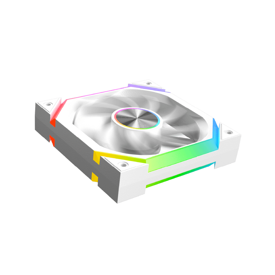 XIGMATEK Infinity H27A Arctic Reverse ARGB Case Fan Kit | 3 × 120mm PWM Reverse-Blade Fans | 1500 RPM · 40.60 CFM · unde