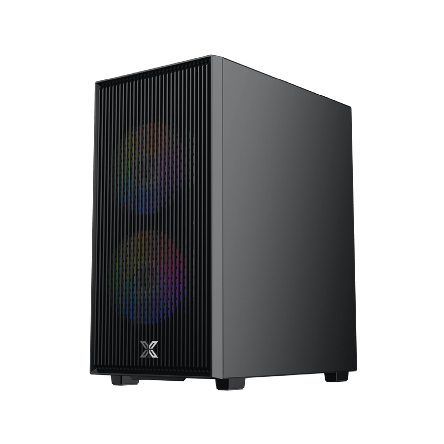 Xigmatek Amun ARGB Micro-ATX Gaming Case + X-Power 650W PSU | 3× Z20A ARGB PWM Fans | Tempered Glass Side Panel | 295mm 