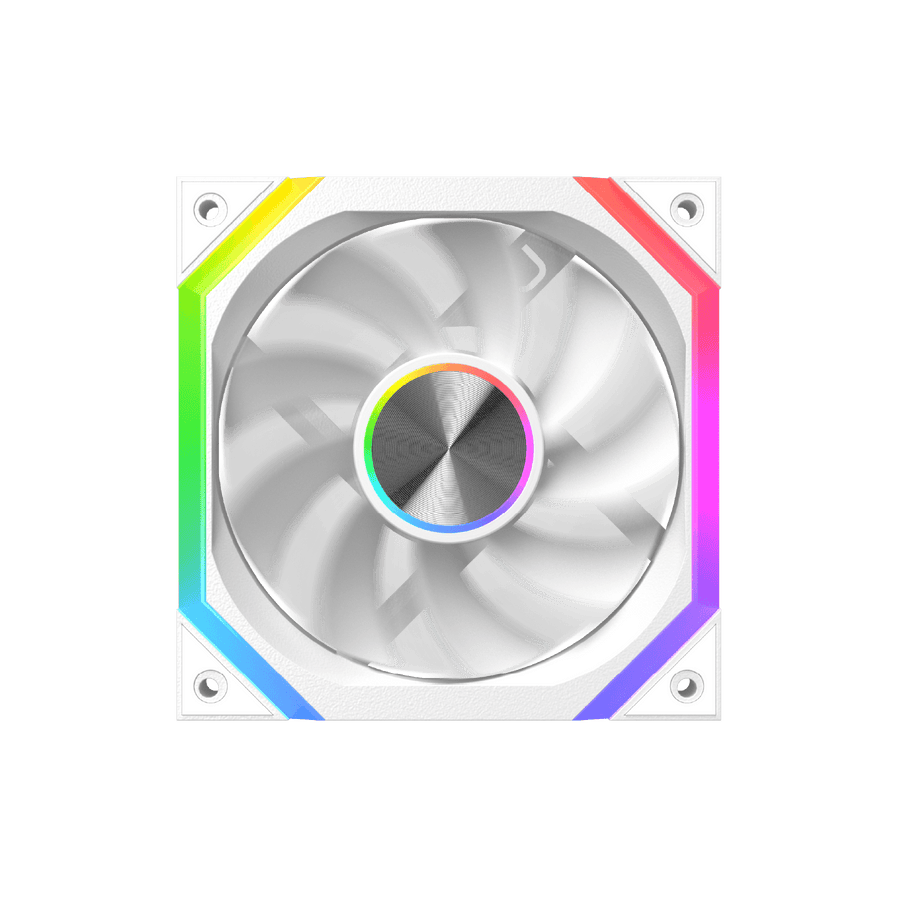 XIGMATEK Infinity H27A Arctic Reverse ARGB Case Fan Kit | 3 × 120mm PWM Reverse-Blade Fans | 1500 RPM · 40.60 CFM · unde