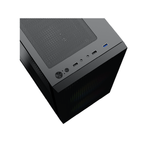 Xigmatek Amun ARGB Micro-ATX Gaming Case + X-Power 650W PSU | 3× Z20A ARGB PWM Fans | Tempered Glass Side Panel | 295mm GPU · 165mm CPU Cooler | USB 3.0 · 2× USB 2.0 | Black