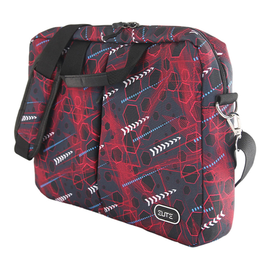 Elite Partner GS-124 Laptop Shoulder Bag | Fits laptops up to 15.6" | Padded main compartment with safety straps | Front