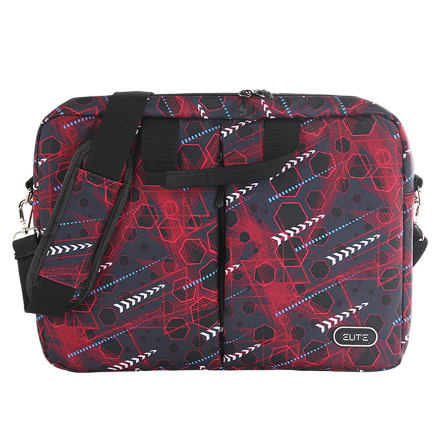 Elite Partner GS-124 Laptop Shoulder Bag | Fits laptops up to 15.6" | Padded main compartment with safety straps | Front
