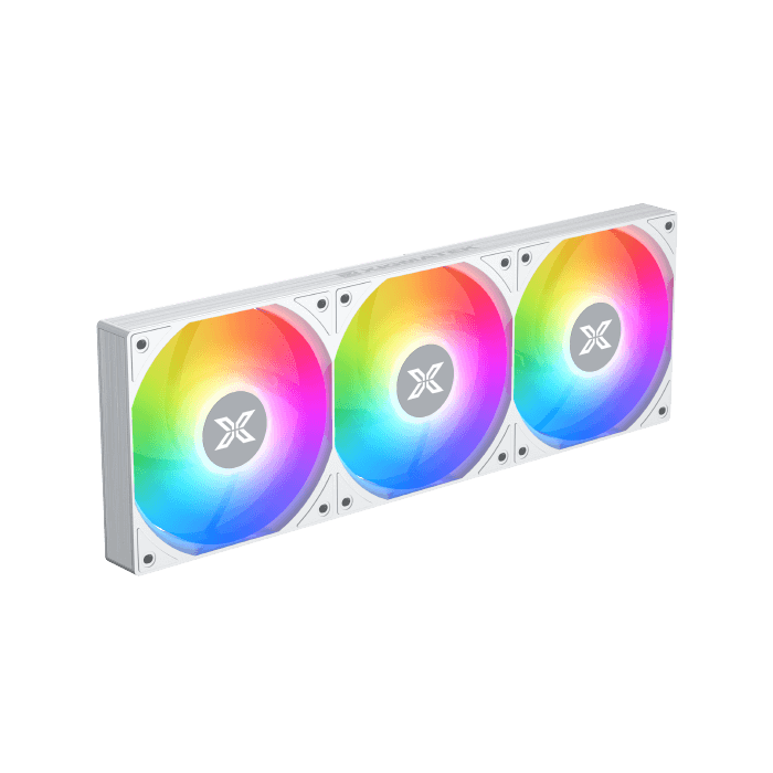 XIGMATEK Fenix II 360 Arctic ARGB AIO Liquid CPU Cooler | 394×120×27mm Radiator | 3×120mm ARGB Fans · 600–1800 RPM · 83.