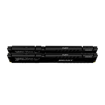 Kingston FURY Beast DDR5 64GB (2 × 32GB) Desktop Memory Kit | 6400 MT/s · 1.4V | 288-Pin DIMM · On-Die ECC | Low-Profile