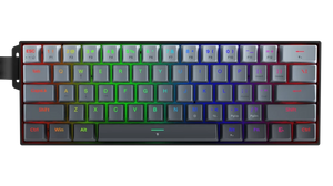 Redragon K617 Fizz Magnetic+ Gaming Keyboard | 61 Keys · 60% | Hall-Effect Magnetic Switches · Rapid Trigger | 0.10–3.4 mm Adjustable Actuation | 8000 Hz Polling | RGB | Detachable USB-C · 1.5 m | Black