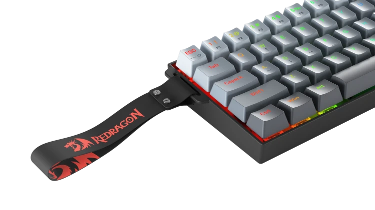 Redragon K617 Fizz Magnetic+ Gaming Keyboard | 61 Keys · 60% | Hall-Effect Magnetic Switches · Rapid Trigger | 0.10–3.4 mm Adjustable Actuation | 8000 Hz Polling | RGB | Detachable USB-C · 1.5 m | Black