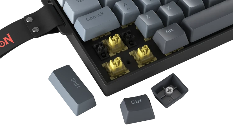 Redragon K617 Fizz Magnetic+ Gaming Keyboard | 61 Keys · 60% | Hall-Effect Magnetic Switches · Rapid Trigger | 0.10–3.4 mm Adjustable Actuation | 8000 Hz Polling | RGB | Detachable USB-C · 1.5 m | Black