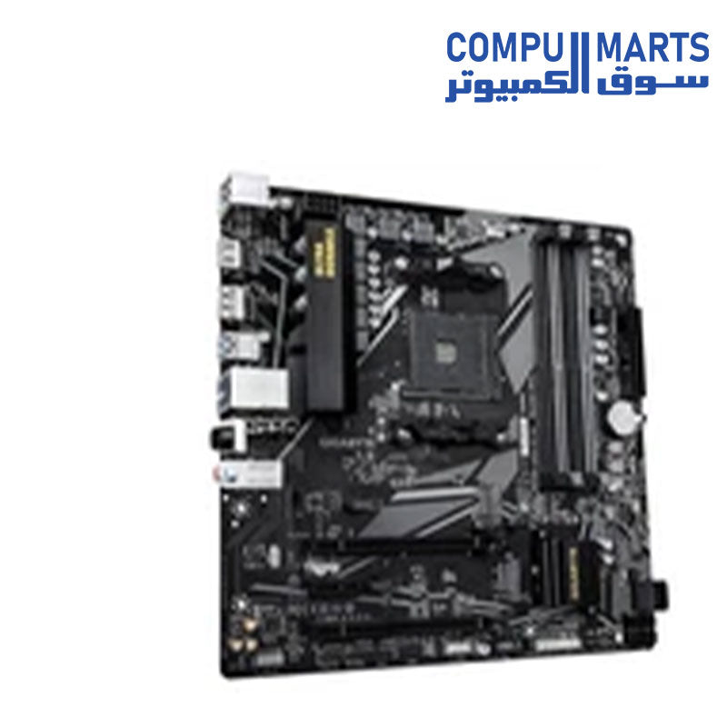 GIGABYTE B550M DS3H AC R2 Motherboard | AMD Socket AM4 · B550 Chipset | 4× DDR4 up to 4733 MT/s (O.C.) · 128GB | PCIe 4.0 x16 · 2× M.2 | Wi-Fi 5 (802.11ac) · Bluetooth 5.0 · GbE LAN | Micro-ATX