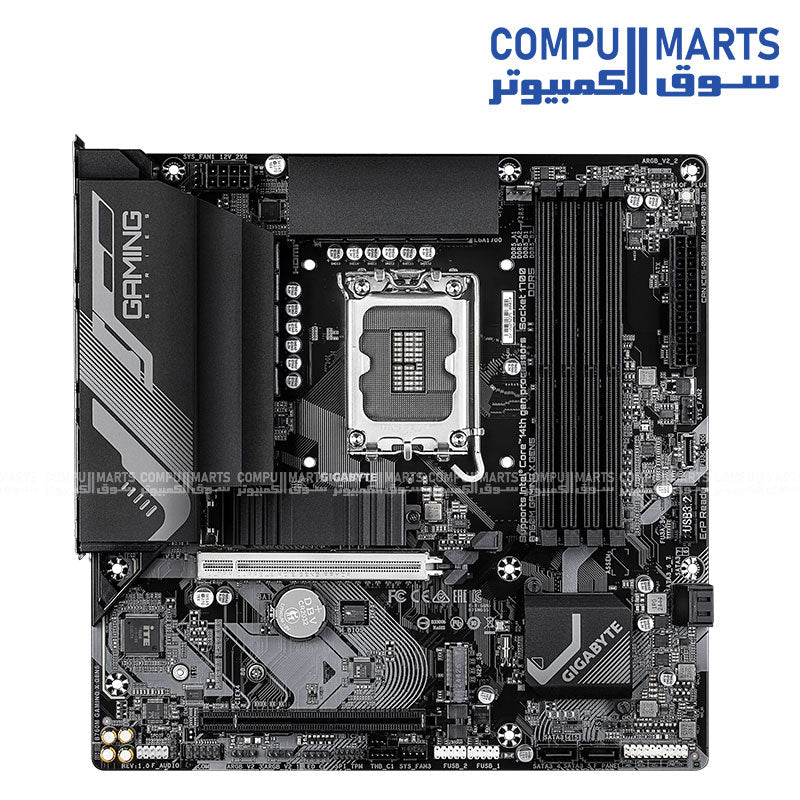 GIGABYTE B760M GAMING X GEN5 Motherboard | Intel LGA1700 · B760 Chipset | 4× DDR5 up to 7600 MT/s (O.C.) · 256GB | PCIe 5.0 x16 · 2× M.2 PCIe 4.0 | 8+1+1 Digital VRM · 2.5GbE LAN | Micro-ATX