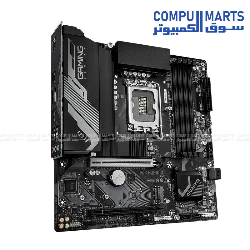 GIGABYTE B760M GAMING X GEN5 Motherboard | Intel LGA1700 · B760 Chipset | 4× DDR5 up to 7600 MT/s (O.C.) · 256GB | PCIe 5.0 x16 · 2× M.2 PCIe 4.0 | 8+1+1 Digital VRM · 2.5GbE LAN | Micro-ATX
