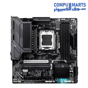 GIGABYTE B850M GAMING X WIFI6E Motherboard | AMD B850 · Socket AM5 | 4x DDR5 · up to 256GB · 8200 MT/s OC | PCIe 5.0 x16 · 2x M.2 · 4x SATA | Wi-Fi 6E · Bluetooth 5.3 · 2.5GbE | Micro-ATX