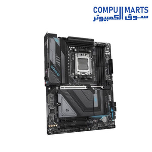 GIGABYTE X870 GAMING X WIFI7 Motherboard | AMD X870 · Socket AM5 | 4x DDR5 · up to 256GB · 8200 MT/s OC | PCIe 5.0 x16 · 3x M.2 · 4x SATA | 2x USB4 Type-C · Wi-Fi 7 · Bluetooth 5.4 · 2.5GbE | ATX