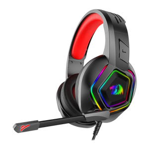 Redragon Medea H280 RGB Wired Gaming Headset | 50mm Drivers | Stereo | 3.5mm Audio + USB for RGB | In-line Volume · Mute | 2m Cable | Black