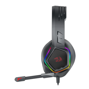 Redragon Medea H280 RGB Wired Gaming Headset | 50mm Drivers | Stereo | 3.5mm Audio + USB for RGB | In-line Volume · Mute | 2m Cable | Black