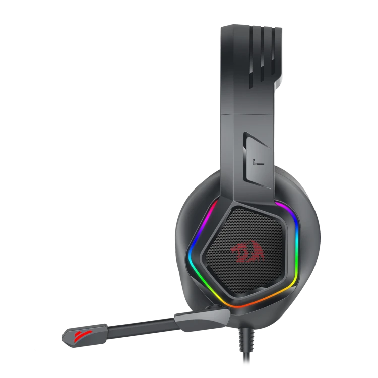 Redragon Medea H280 RGB Wired Gaming Headset | 50mm Drivers | Stereo | 3.5mm Audio + USB for RGB | In-line Volume · Mute