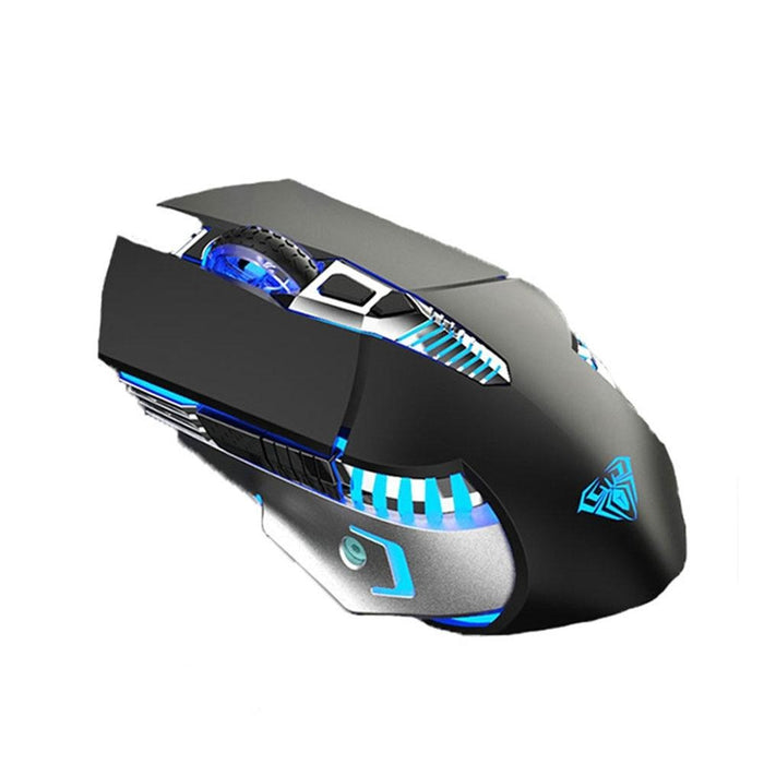 AULA SC200 Wireless Gaming Mouse | 2.4GHz Wireless · Bluetooth 3.0 · Bluetooth 5.0 | 800 · 1200 · 1600 DPI | 7 Buttons | Rechargeable | 7-Colour Breathing Light