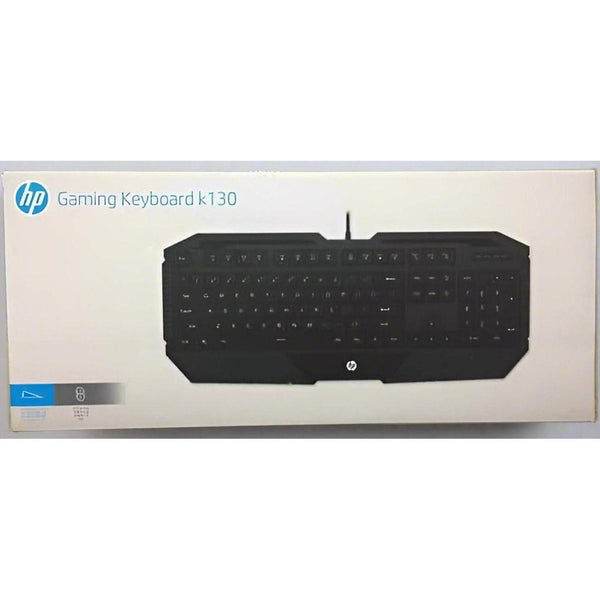 HP K130 Wired Membrane Gaming Keyboard | Full-Size · USB Wired | 2.0 mm Key Travel · 50 g Key Force | 10 Million Keystro