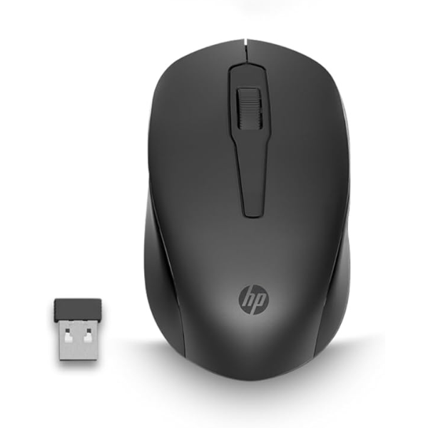 HP 150 Wireless Mouse 2S9L1AA | 2.4 GHz Wireless · USB-A Dongle | 1600 DPI Red Optical | 3 Buttons · Dual-Control Scroll