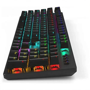 HP GK100F Mechanical Gaming Keyboard | 104 Keys · Blue Mechanical Switches | RGB Backlight · 6-Key / 104-Key Anti-Ghosting | 50 Million Keystrokes · 1.8 m USB | Black