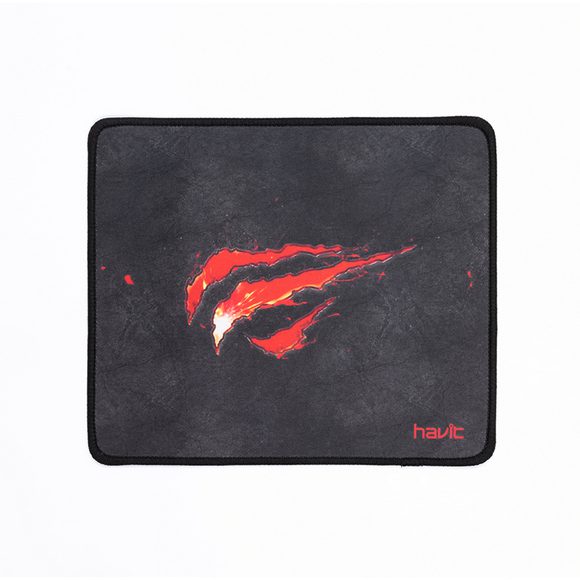 HAVIT Gamenote HV-MP837 Gaming Mouse Pad | 250 x 210 x 2 mm Compact Desk Size | Cloth Surface with Rubber Base | Black