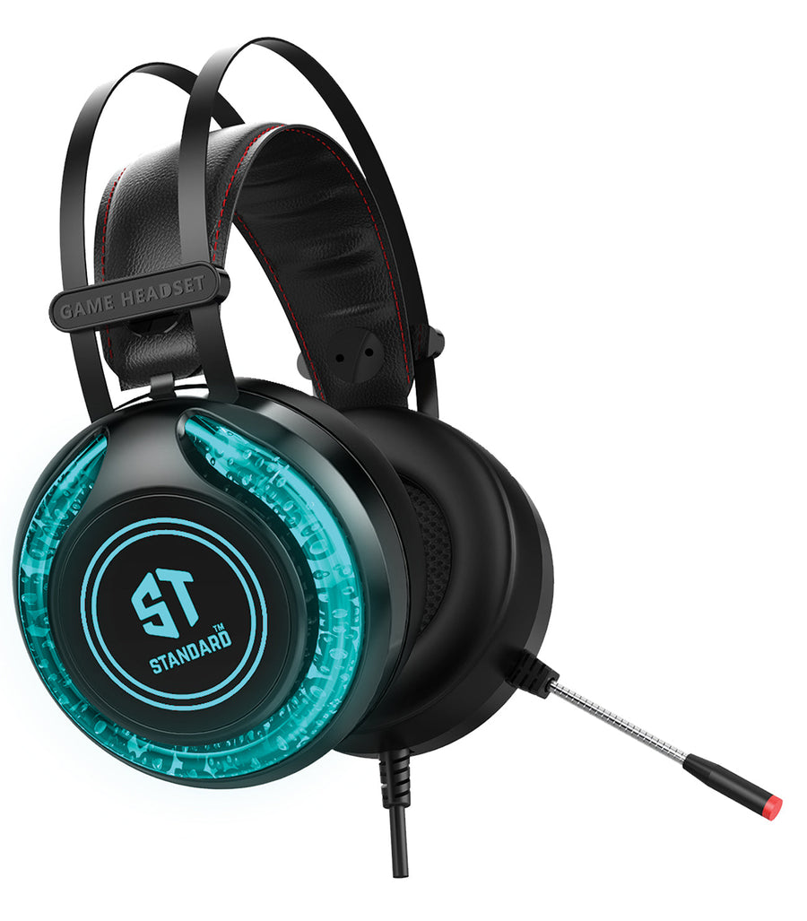 ST Standard GM06 Gaming Headset | 50mm Drivers | USB 7.1 Surround | 7-Colour LED · 2.3m Cable | 16Ω · 20Hz-20kHz