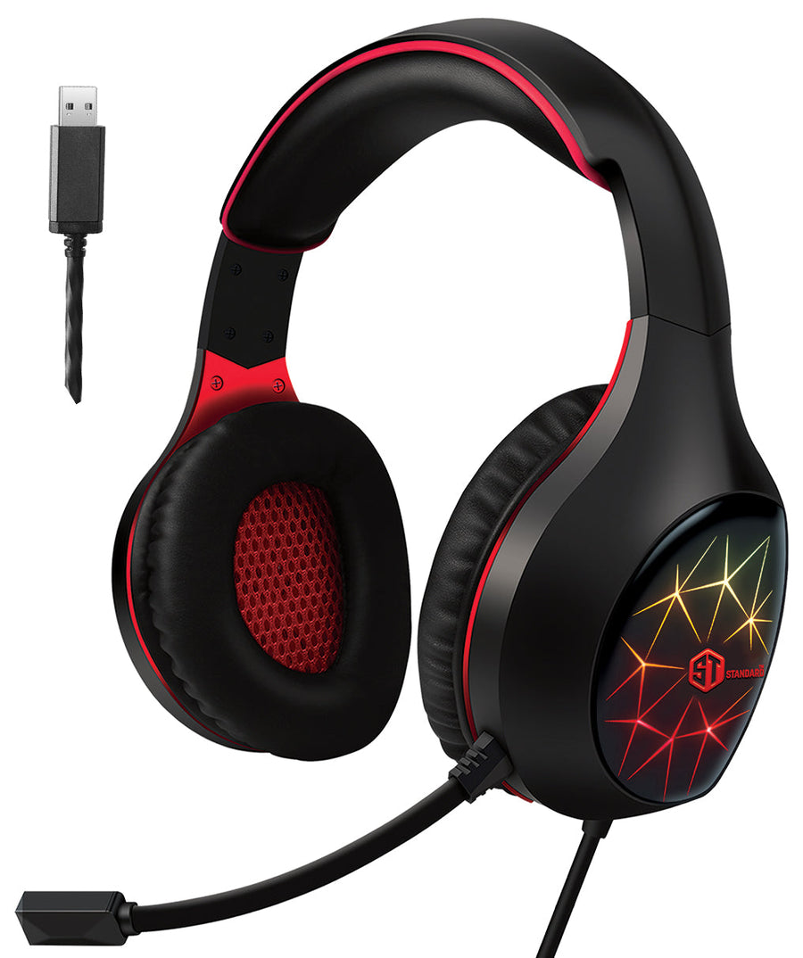 ST Standard GM-2100LR Gaming Headset | 50mm Drivers | 7.1 Surround · USB | 7-Colour LED · 2m Cable · 470g | 32Ω
