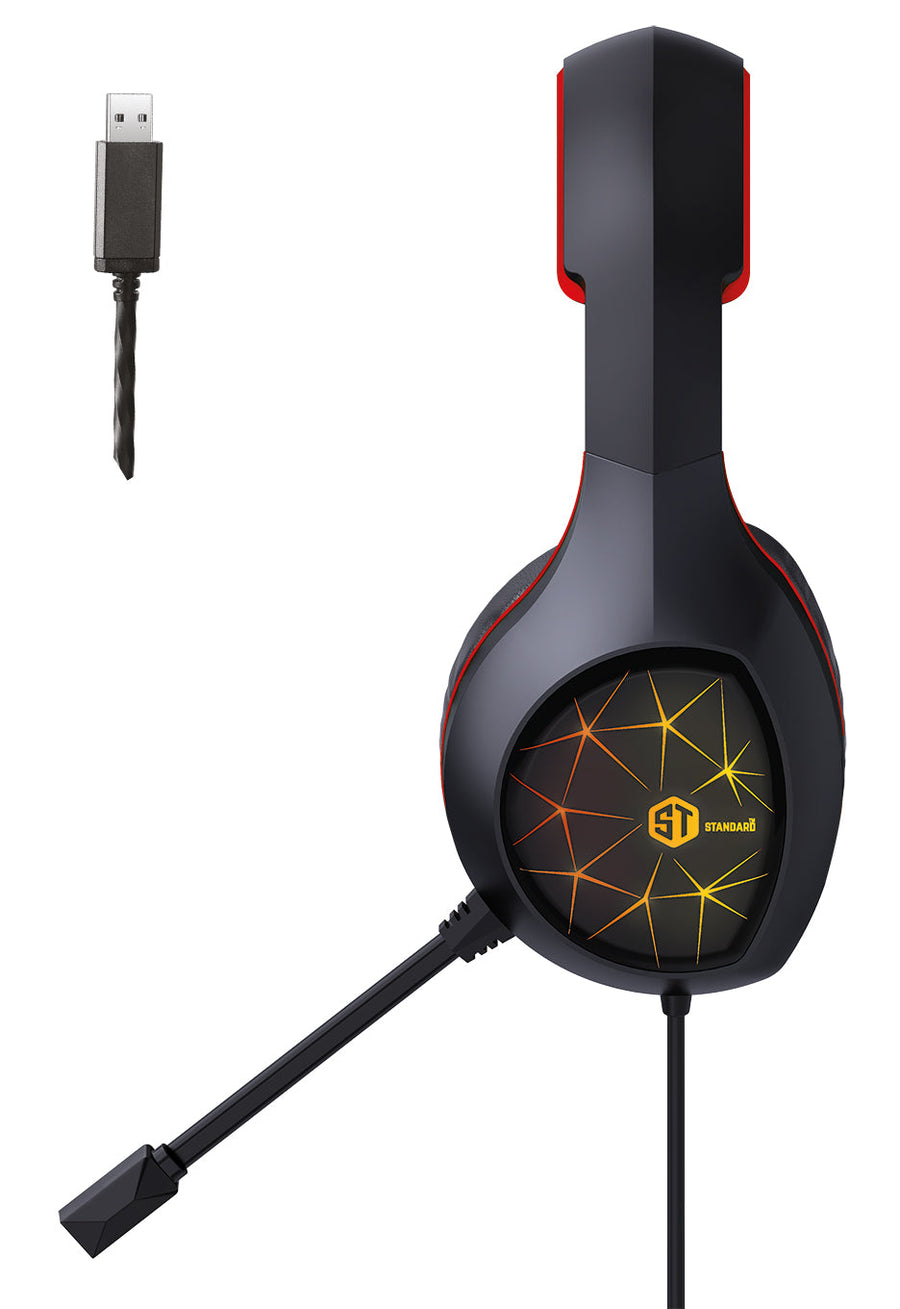 ST Standard GM-2100LR Gaming Headset | 50mm Drivers | 7.1 Surround · USB | 7-Colour LED · 2m Cable · 470g | 32Ω