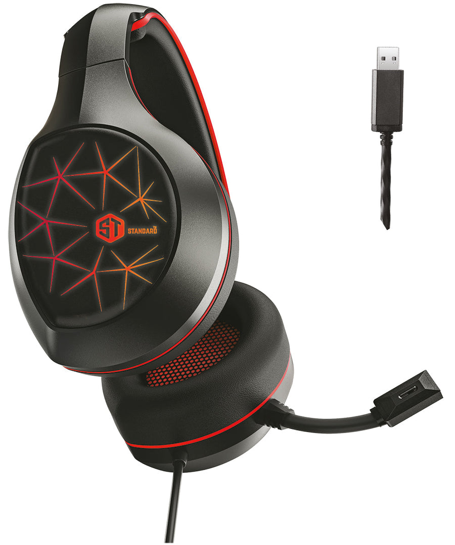 ST Standard GM-2100LR Gaming Headset | 50mm Drivers | 7.1 Surround · USB | 7-Colour LED · 2m Cable · 470g | 32Ω