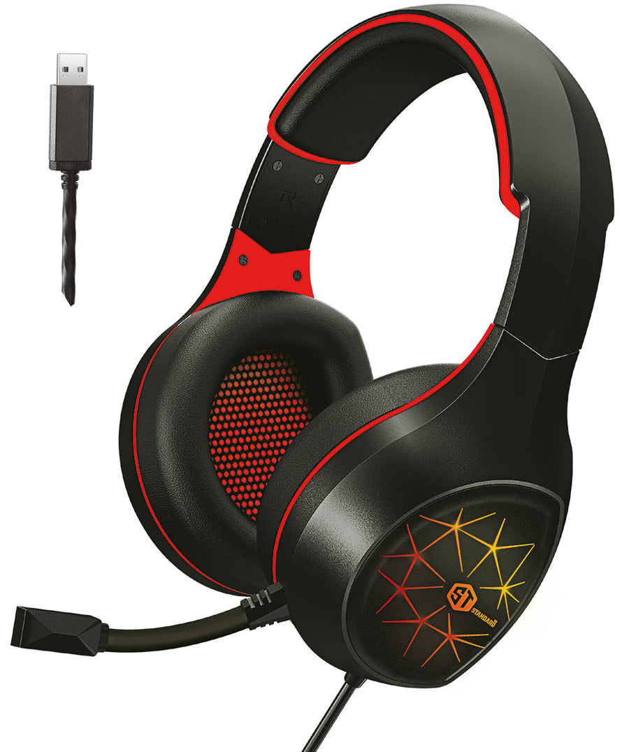 ST Standard GM-2100LR Gaming Headset | 50mm Drivers | 7.1 Surround · USB | 7-Colour LED · 2m Cable · 470g | 32Ω