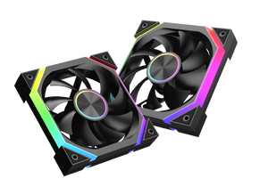 XIGMATEK Infinity H27A ARGB Case Fan | 120mm · 3-Pack · Controller Box + Remote | PWM 1500 RPM · 40.60 CFM | 0.539 mmH2O · <19.70 dBA · Hydro Bearing | Black