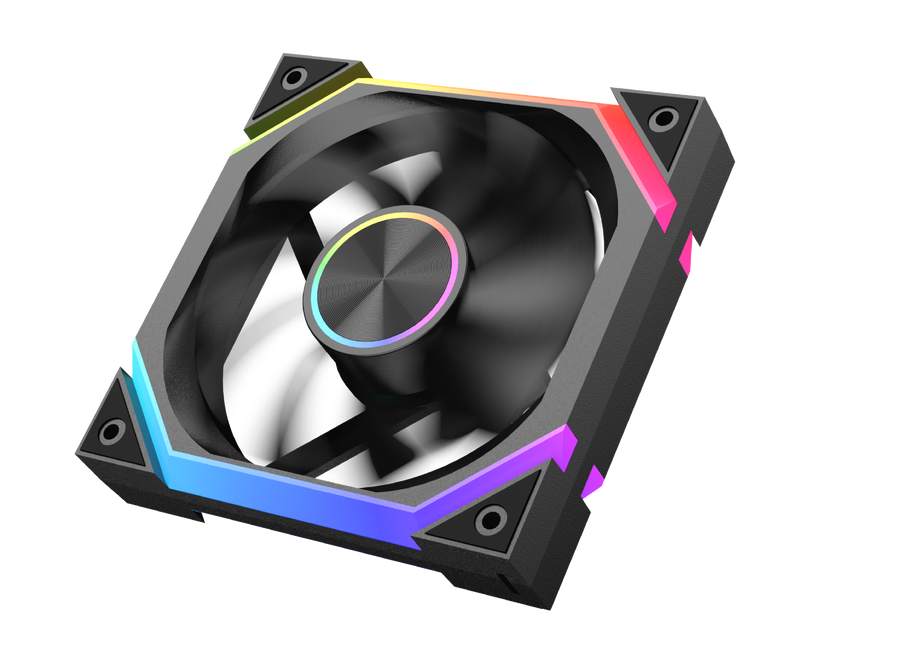 XIGMATEK Infinity H27A ARGB Case Fan | 120mm · 3-Pack · Controller Box + Remote | PWM 1500 RPM · 40.60 CFM | 0.539 mmH2O