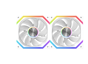 XIGMATEK Infinity H27A Arctic ARGB Case Fan | 120mm · 3-Pack · Controller Box + Remote | PWM 1500 RPM · 40.60 CFM | 0.539 mmH2O · <19.70 dBA · Hydro Bearing | White