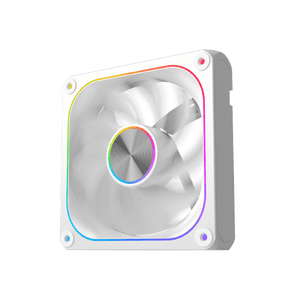 XIGMATEK Infinity J22A Arctic Reverse ARGB Case Fan | 3-Pack 120mm · Reverse Blade | 1500 RPM · 40.60 CFM · 0.539 mmH2O | <19.70 dBA · Long Life Hydro Bearing | ARGB & PWM Control Box + Remote | White