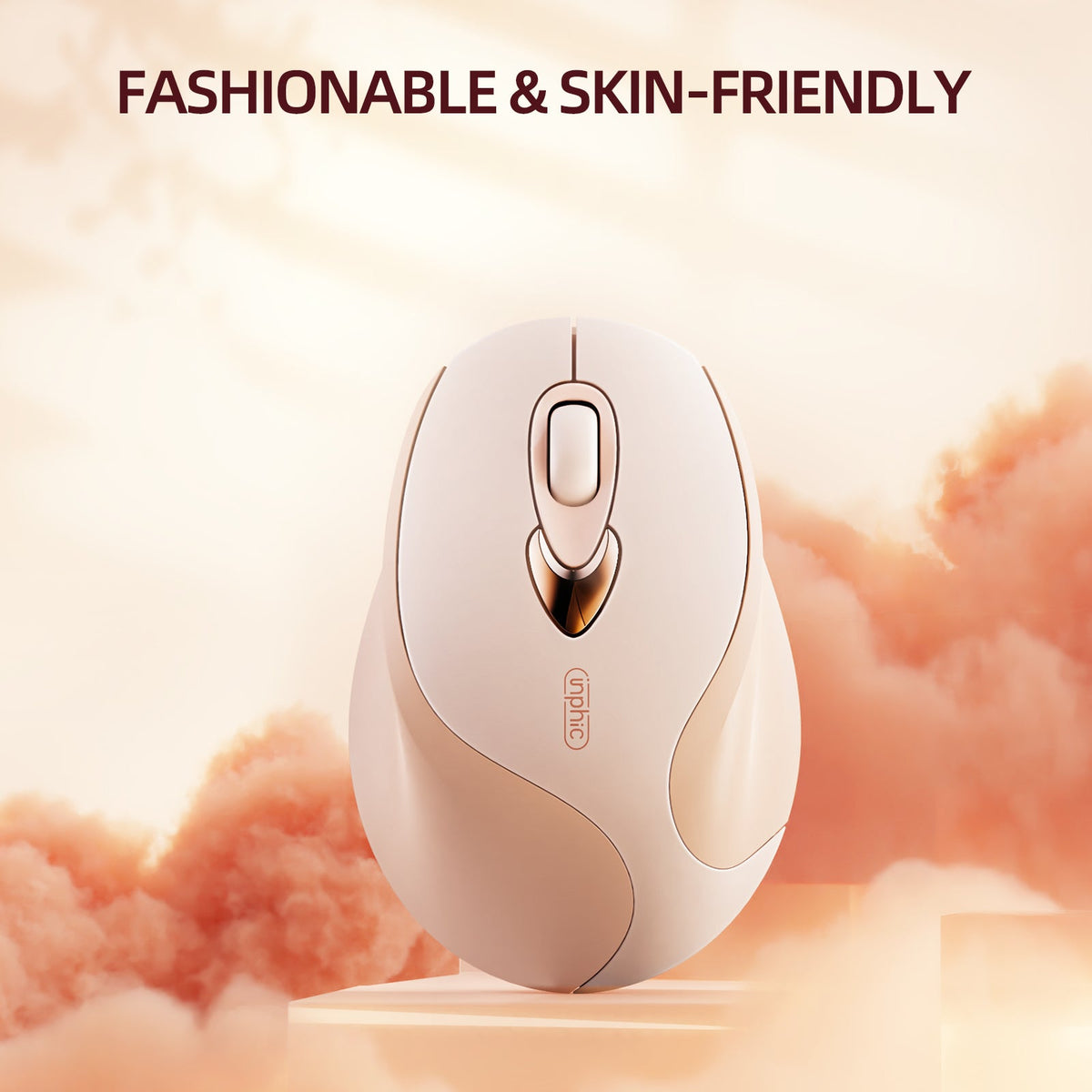 Inphic M8 Wireless Mouse | 2.4GHz Wireless | 800·1200·1600 DPI | Silent Click | 500mAh USB-C Rechargeable | 75g