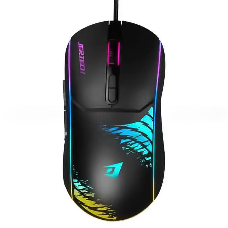 Jertech Shooter XP14 Wired Gaming Mouse | 1200-3600 DPI | 7 Buttons | Up to 1000Hz Polling | RGB Backlight | 1.5m Cable 