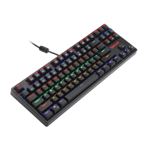 Redragon K576R DAKSA Mechanical Gaming Keyboard | 87 Keys · TKL | Outemu Blue Switches | Rainbow LED Backlight · 6 Colours | 100% Anti-Ghosting · N-Key Rollover | Wired USB | Black
