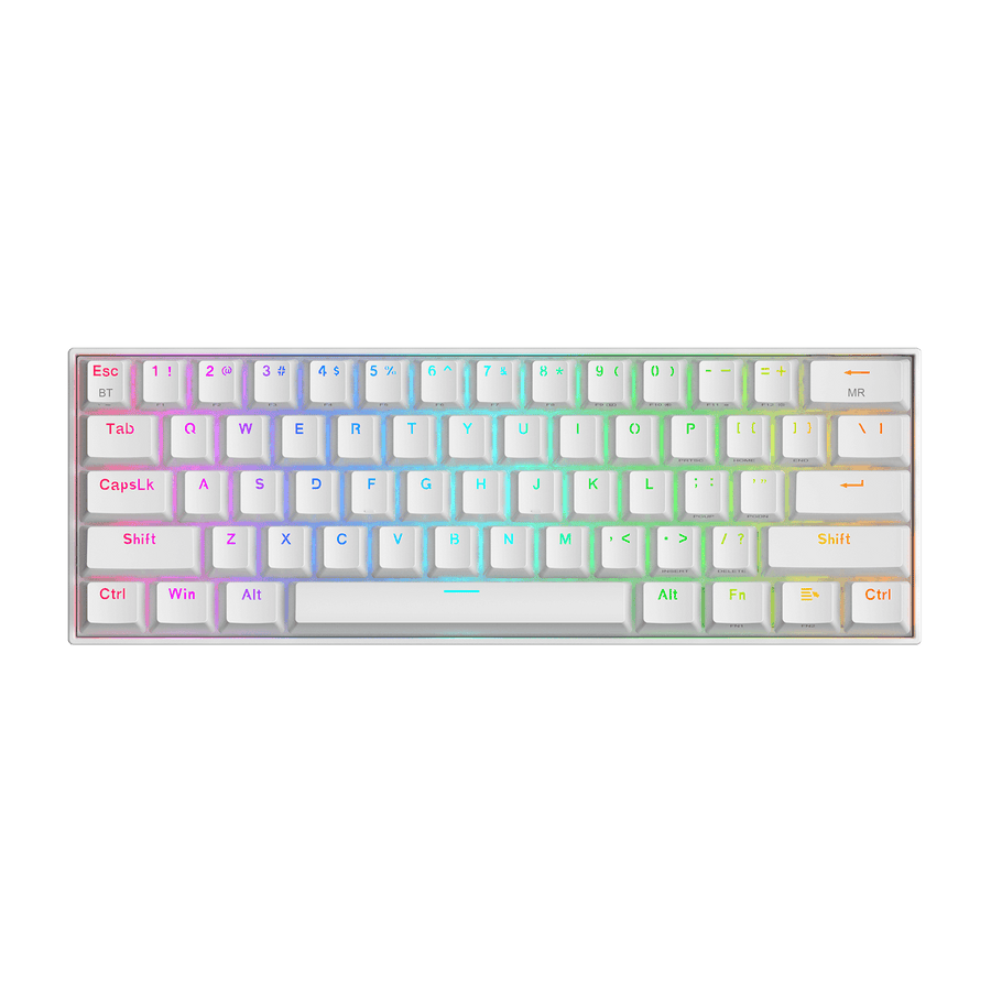 Redragon K530 Pro Draconic 60% Wireless Mechanical Keyboard | 61 Keys | Redragon Blue Tactile Clicky Switches | 100% Hot