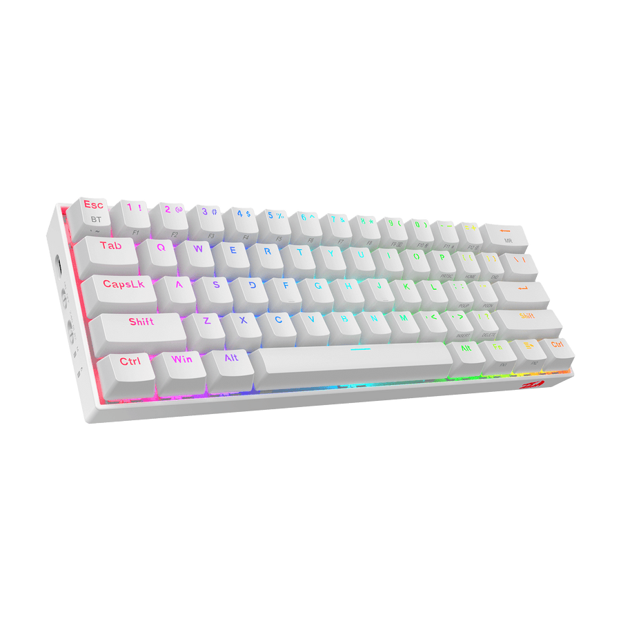 Redragon K530 Pro Draconic 60% Wireless Mechanical Keyboard | 61 Keys | Redragon Blue Tactile Clicky Switches | 100% Hot