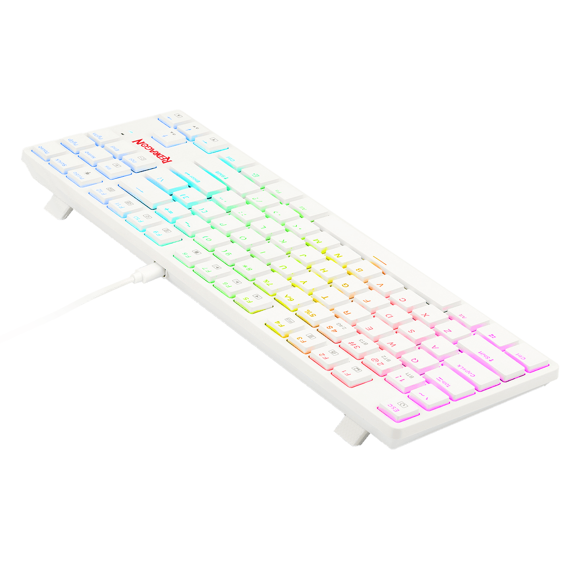 Redragon K539 Anubis 80% TKL Low-Profile Wireless Mechanical Keyboard | 87 Keys | Low-Profile Switches (1.2mm Actuation, 3.0mm Travel, 50M) | RGB Backlit | Bluetooth · 2.4GHz · Wired | Full Rollover | 1900mAh