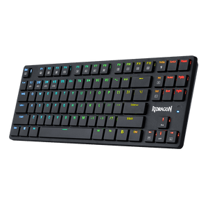 Redragon K539 Anubis 80% TKL Low-Profile Wireless Mechanical Keyboard | 87 Keys | Low-Profile Switches (1.2mm Actuation, 3.0mm Travel, 50M) | RGB Backlit | Bluetooth · 2.4GHz · Wired | Full Rollover | 1900mAh