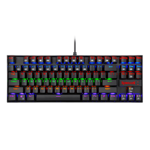 Redragon K552 KUMARA 87-Key TKL Mechanical Gaming Keyboard | Rainbow LED 19 Modes | Standard · Elite · LGY-R · WLR-R White Editions | Blue or Red Hot-Swap Switches | 100% Anti-Ghosting | Metal Alloy + ABS Splash-Proof | 12 Media Keys | 1.8m USB