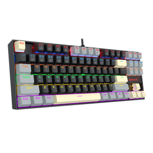 Redragon K552 KUMARA 87-Key TKL Mechanical Gaming Keyboard | Rainbow LED 19 Modes | Standard · Elite · LGY-R · WLR-R White Editions | Blue or Red Hot-Swap Switches | 100% Anti-Ghosting | Metal Alloy + ABS Splash-Proof | 12 Media Keys | 1.8m USB