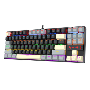 Redragon K552 KUMARA 87-Key TKL Mechanical Gaming Keyboard | Rainbow LED 19 Modes | Standard · Elite · LGY-R · WLR-R White Editions | Blue or Red Hot-Swap Switches | 100% Anti-Ghosting | Metal Alloy + ABS Splash-Proof | 12 Media Keys | 1.8m USB