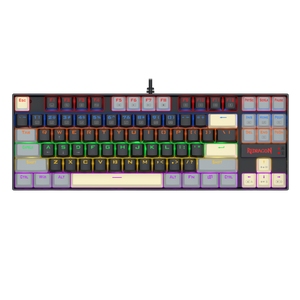 Redragon K552 KUMARA 87-Key TKL Mechanical Gaming Keyboard | Rainbow LED 19 Modes | Standard · Elite · LGY-R · WLR-R White Editions | Blue or Red Hot-Swap Switches | 100% Anti-Ghosting | Metal Alloy + ABS Splash-Proof | 12 Media Keys | 1.8m USB