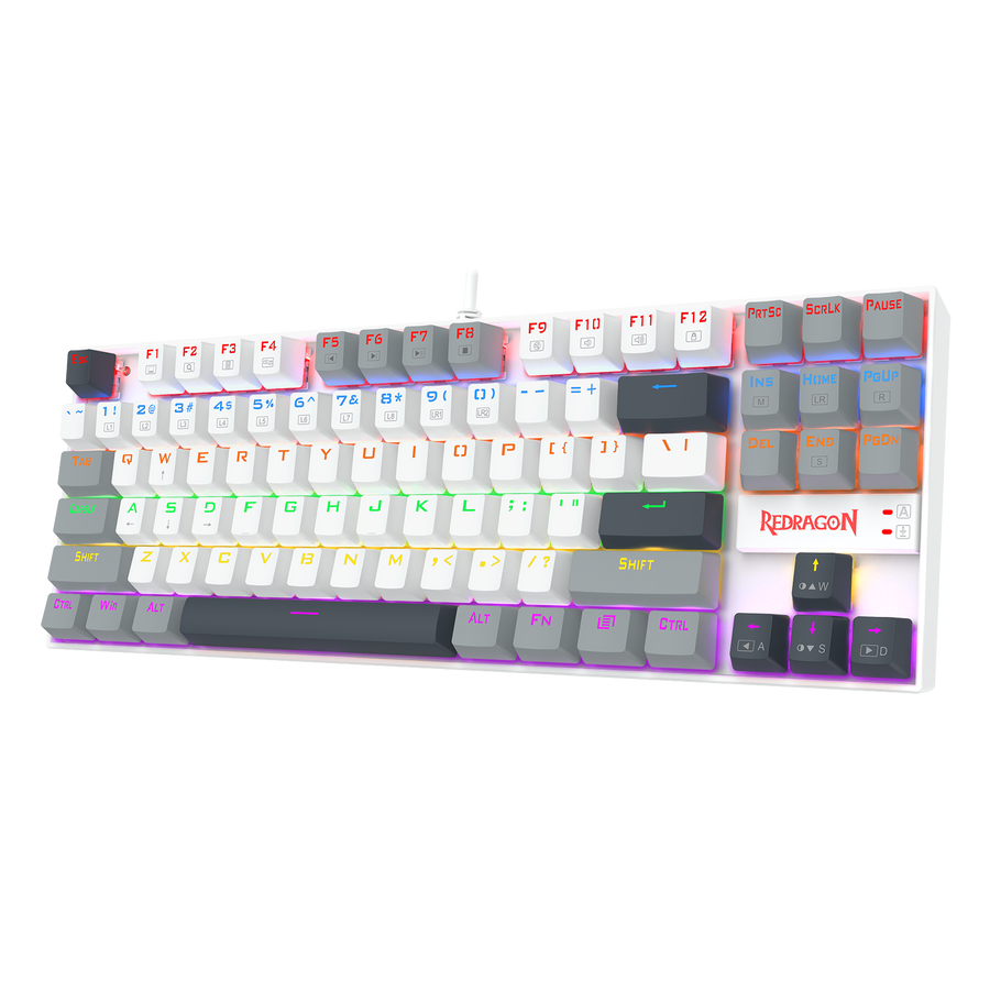 Redragon Kumara K552WGL-R TKL Mechanical Gaming Keyboard | 87 Keys | Red Linear Switches · Hot-Swappable 3-Pin | PBT Key